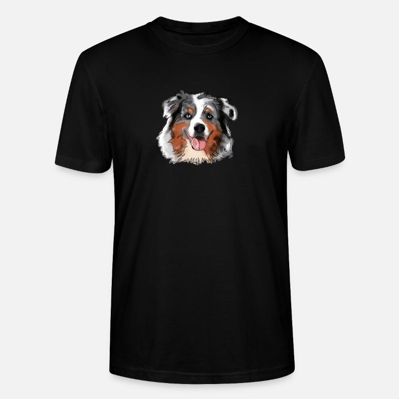 Australian Shepherd - Stanley/Stella Unisex Bio-T-Shirt CRAFTER - Schwarz