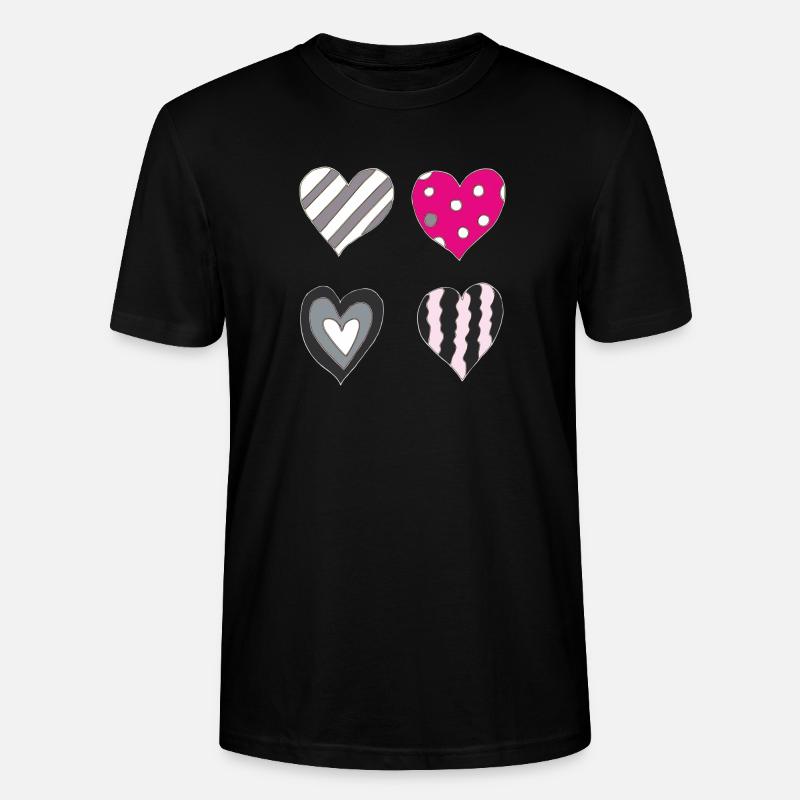 Variation cardiaque - T-shirt bio CRAFTER Stanley Stella Unisexe - noir