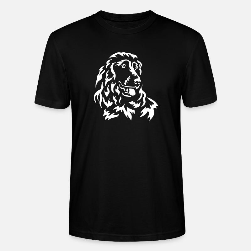Cocker Spaniel Kopf "Black Edition" - Stanley/Stella Unisex Bio-T-Shirt CRAFTER - Schwarz