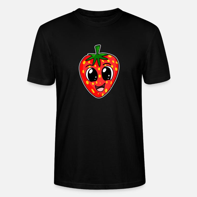 Erdbeere Erdbeeren - Stanley/Stella Unisex Bio-T-Shirt CRAFTER - Schwarz