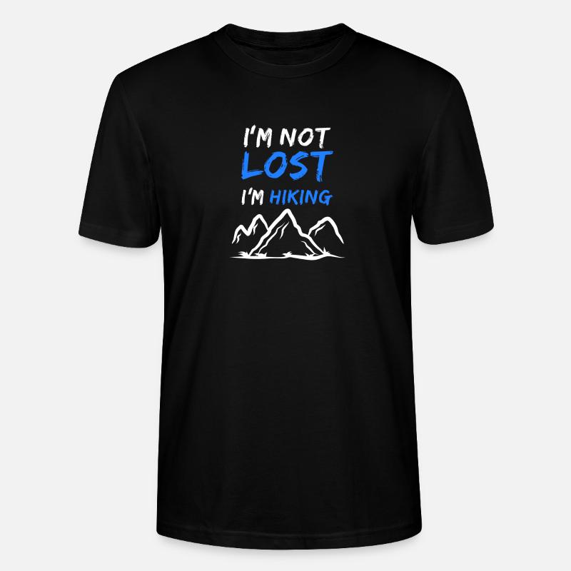 Wanderer Statement Klettersteig Wanderung Wandern - Stanley/Stella Unisex Bio-T-Shirt CRAFTER - Schwarz