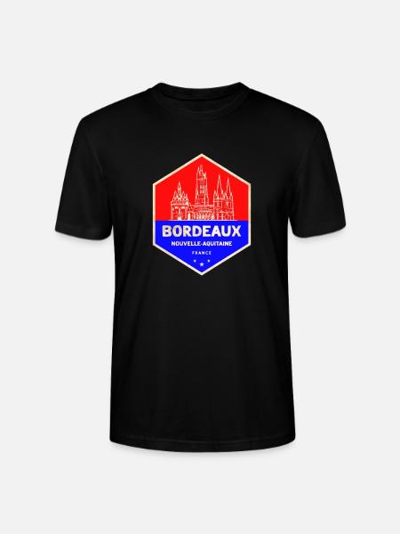 Bordeaux Emblem Nouvelle-Aquitaine - Stanley/Stella CRAFTER Unisex Organic T-Shirt - black