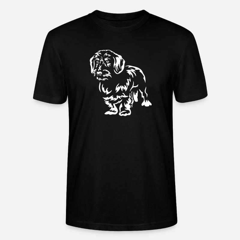 Dackel "Black Edition" - Stanley/Stella Unisex Bio-T-Shirt CRAFTER - Schwarz