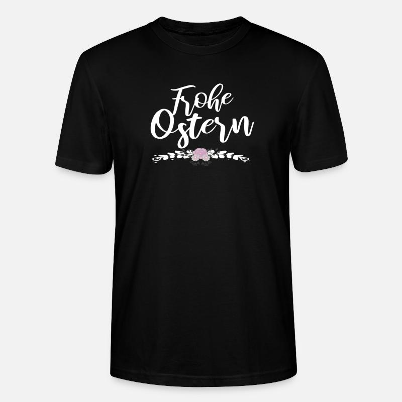frohe Ostern - Stanley/Stella Unisex Bio-T-Shirt CRAFTER - Schwarz