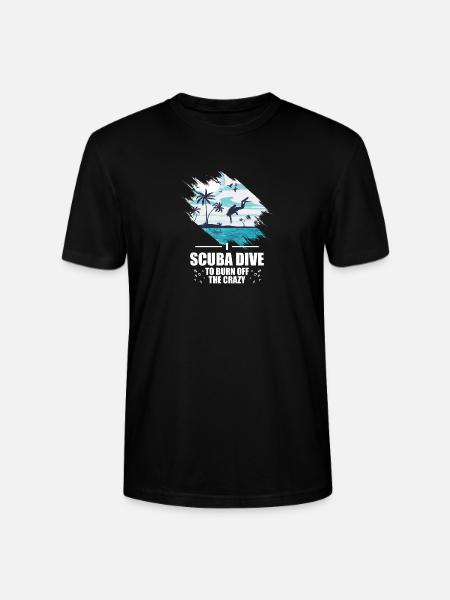 Scuba Diver Spearfishing Design - Stanley/Stella CRAFTER Unisex Organic T-Shirt - black