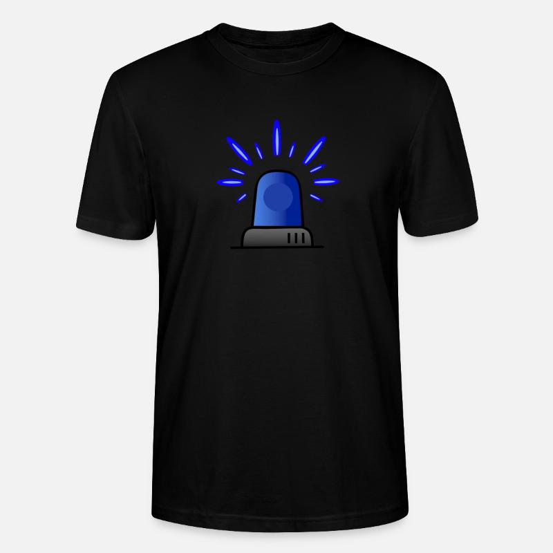 Blaulicht Sirene - Stanley/Stella Unisex Bio-T-Shirt CRAFTER - Schwarz
