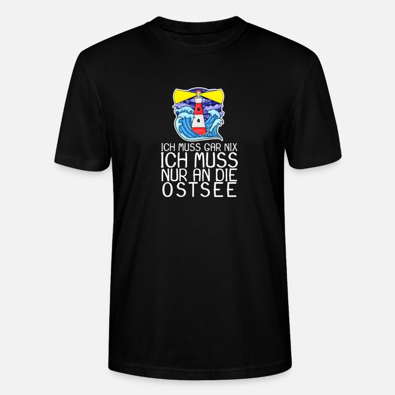 Ostsee Spruch - Stanley/Stella Unisex Bio-T-Shirt CRAFTER - Schwarz
