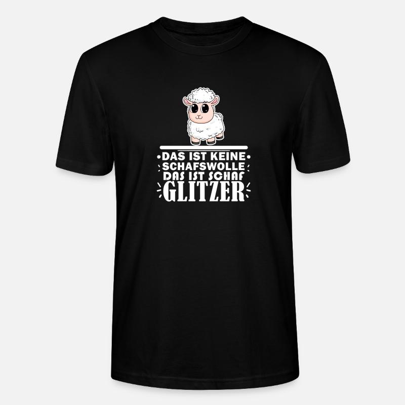 Schaf Spruch - Stanley/Stella Unisex Bio-T-Shirt CRAFTER - Schwarz