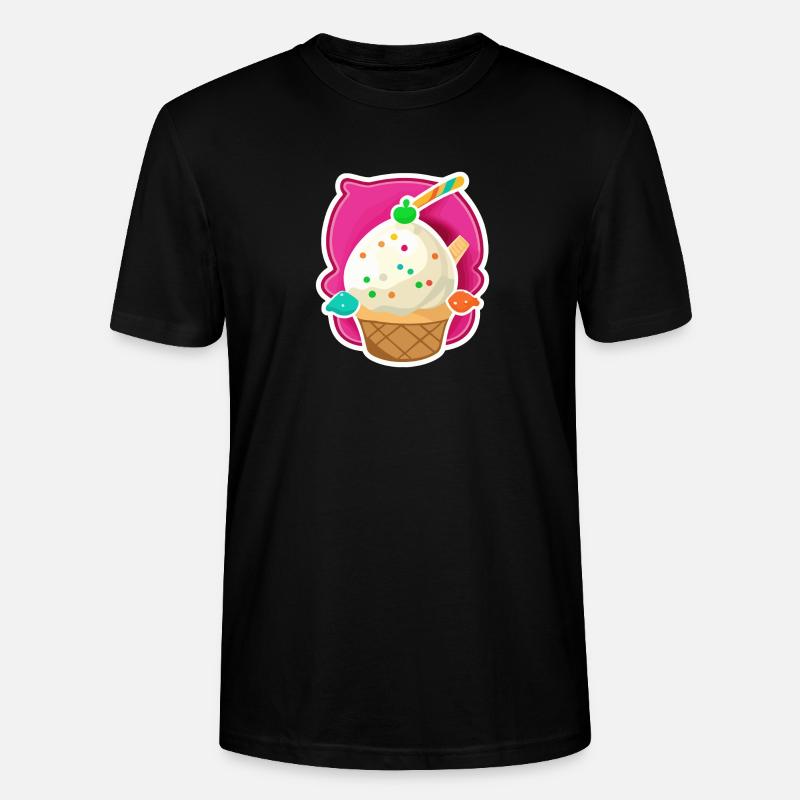 Eis, Eiscreme - Stanley/Stella Unisex Bio-T-Shirt CRAFTER - Schwarz