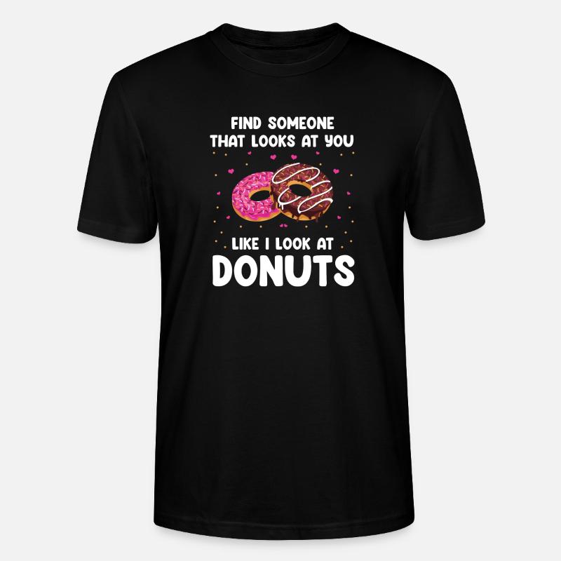 Donuts Love Design - Stanley/Stella Unisex Bio-T-Shirt CRAFTER - Schwarz