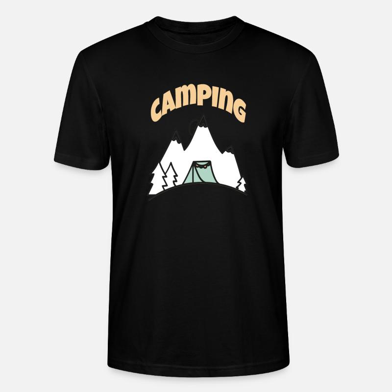 Leben auf dem Campingplatz - Stanley/Stella Unisex Bio-T-Shirt CRAFTER - Schwarz