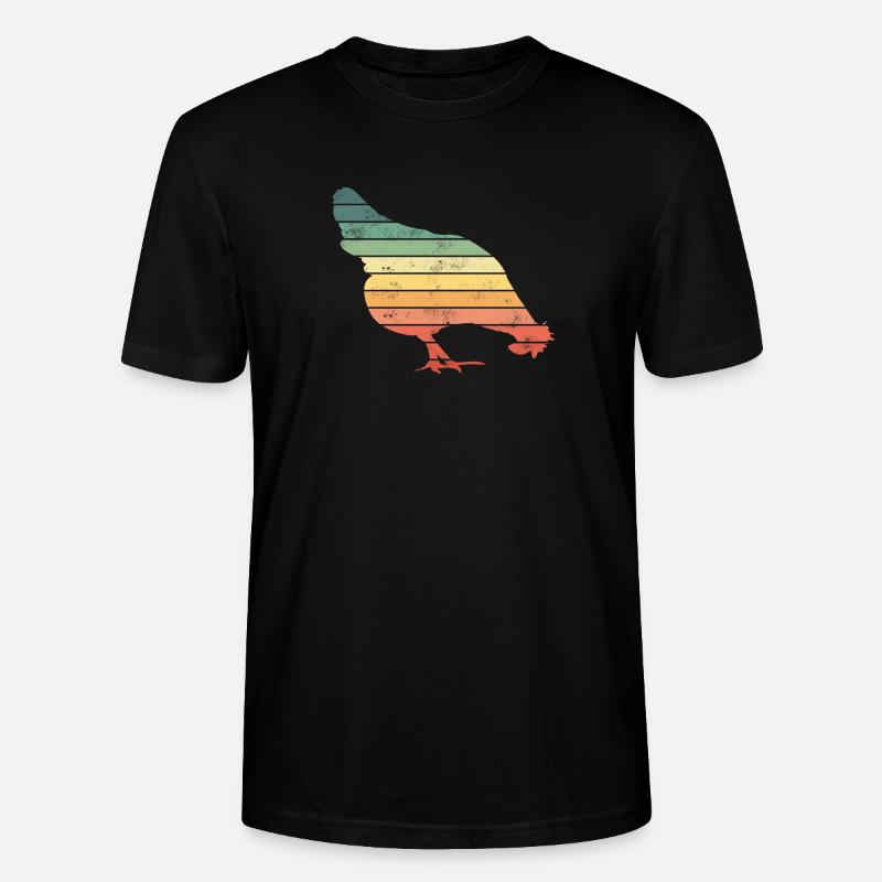 Huhn Hühner - Stanley/Stella Unisex Bio-T-Shirt CRAFTER - Schwarz