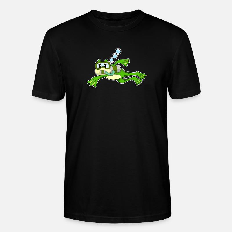Bouteille d’oxygène Frog Diver - T-shirt bio CRAFTER Stanley Stella Unisexe - noir