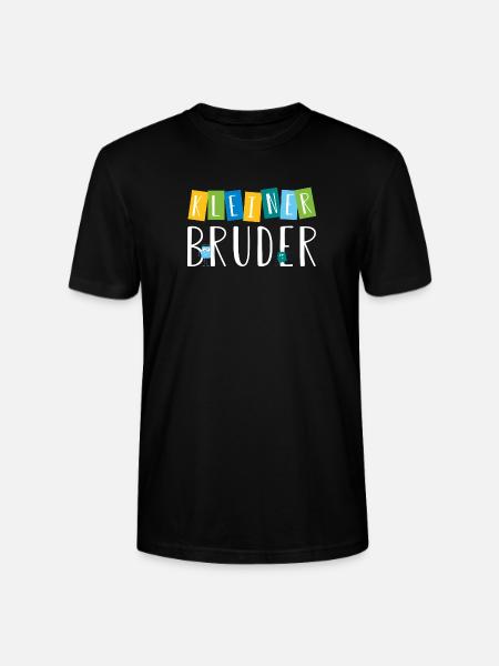 kleiner Bruder - süße Monster - Stanley/Stella Unisex Bio-T-Shirt CRAFTER - Schwarz