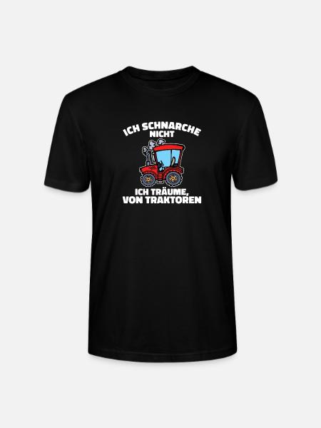 Biobauer Kraftfahrzeug Schlepper Traktor Statement - Stanley/Stella Unisex Bio-T-Shirt CRAFTER - Schwarz