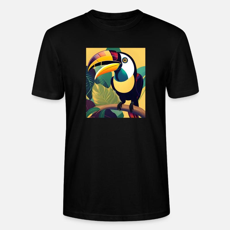 Tukan - Stanley/Stella Unisex Bio-T-Shirt CRAFTER - Schwarz