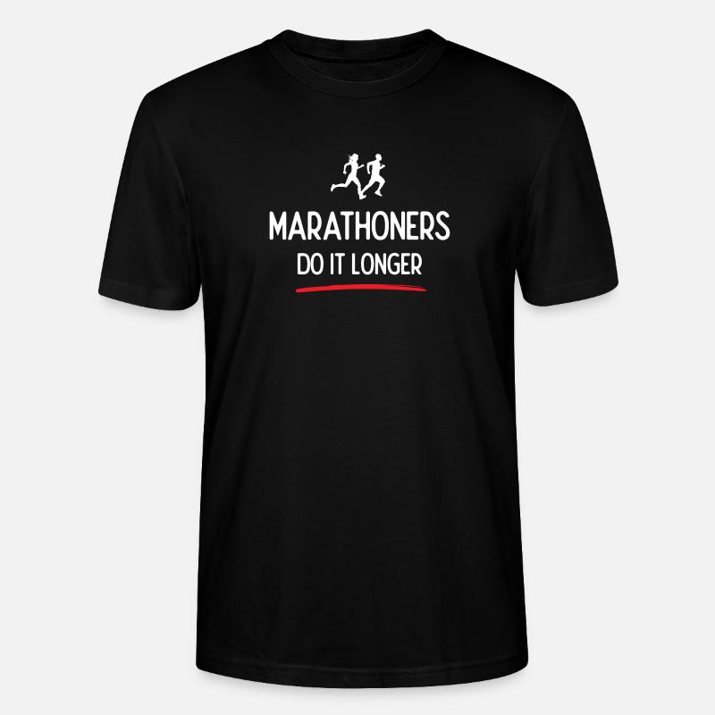 Marathonläufer machen es länger - Stanley/Stella Unisex Bio-T-Shirt CRAFTER - Schwarz