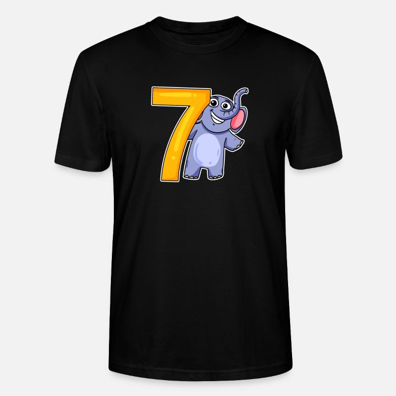 sieben - 7 - Stanley/Stella Unisex Bio-T-Shirt CRAFTER - Schwarz