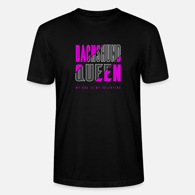 Dackel Königin - Stanley/Stella Unisex Bio-T-Shirt CRAFTER - Schwarz