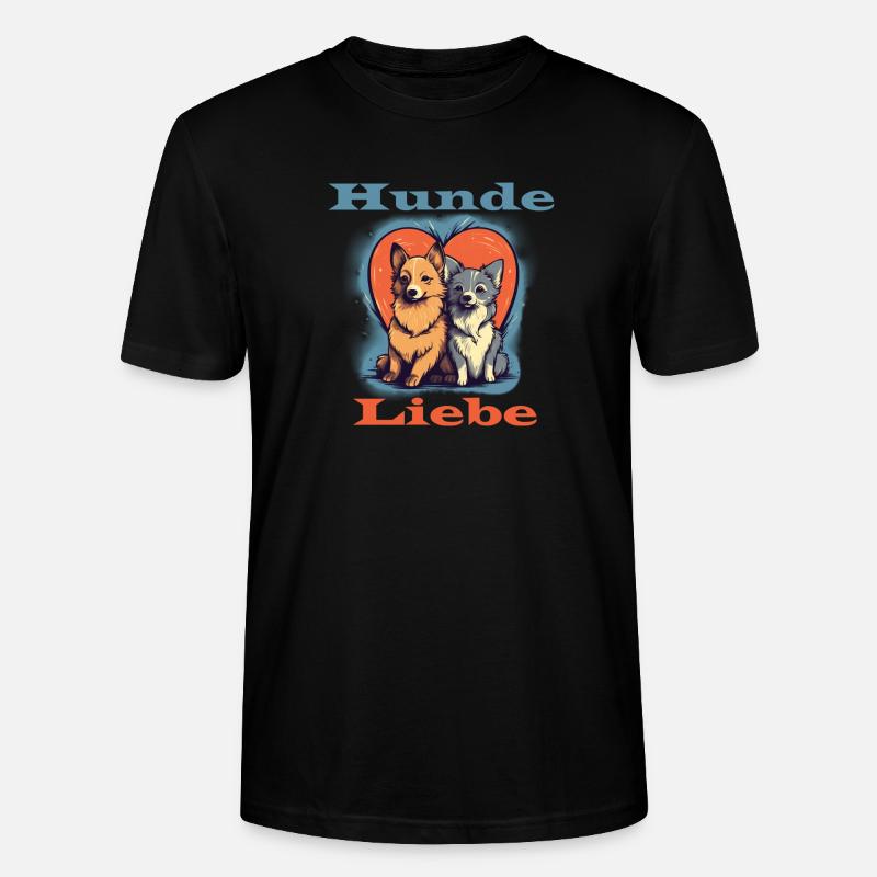 Hunde Liebe - Stanley/Stella Unisex Bio-T-Shirt CRAFTER - Schwarz