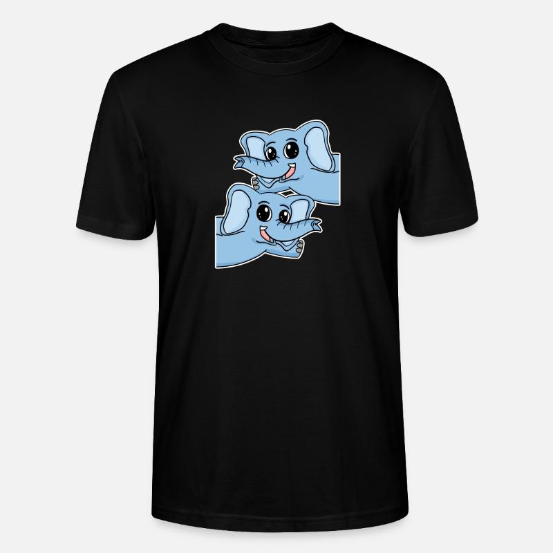 Éléphant éléphant - T-shirt bio CRAFTER Stanley Stella Unisexe - noir
