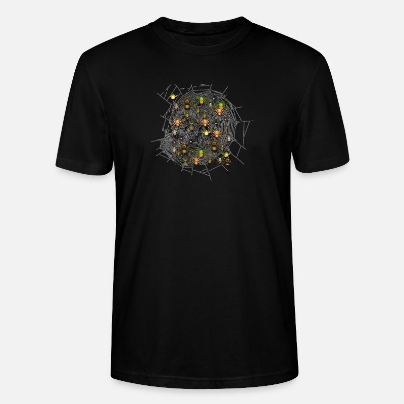 Spinne - Stanley/Stella Unisex Bio-T-Shirt CRAFTER - Schwarz