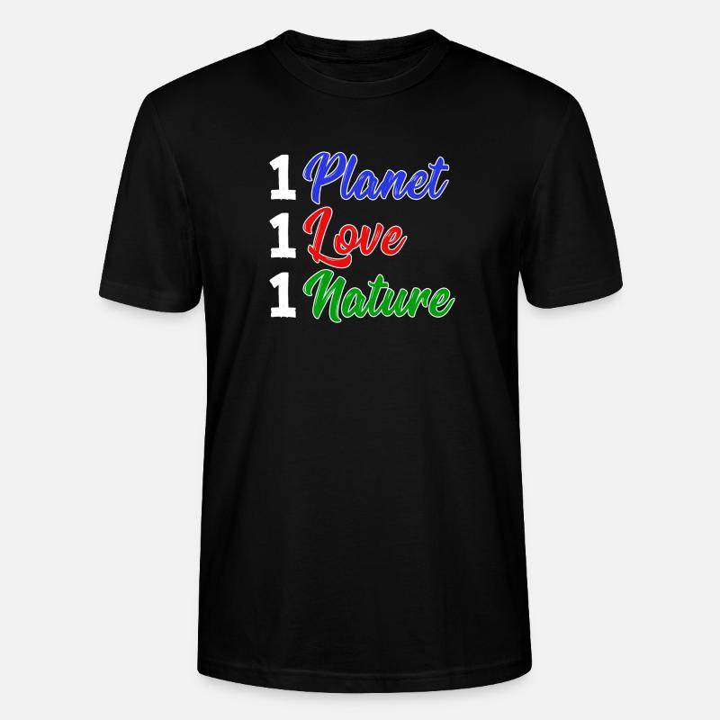 Mutter Erde Planet Natur Statement Naturschutz - Stanley/Stella Unisex Bio-T-Shirt CRAFTER - Schwarz