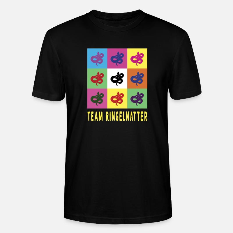 Team Ringelnatter - Stanley/Stella Unisex Bio-T-Shirt CRAFTER - Schwarz