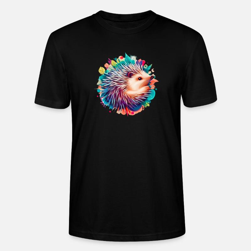 Igel - Stanley/Stella Unisex Bio-T-Shirt CRAFTER - Schwarz