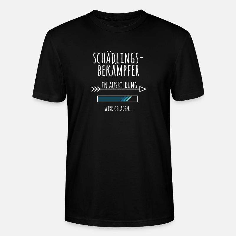 Schädlingsbekämpfer Ausbildung Geschenk Schädlinge - Stanley/Stella Unisex Bio-T-Shirt CRAFTER - Schwarz