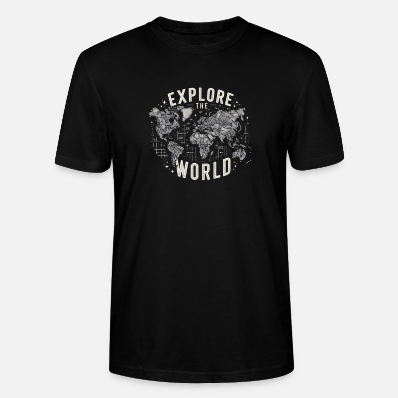 Explorez le monde - T-shirt bio CRAFTER Stanley Stella Unisexe - noir