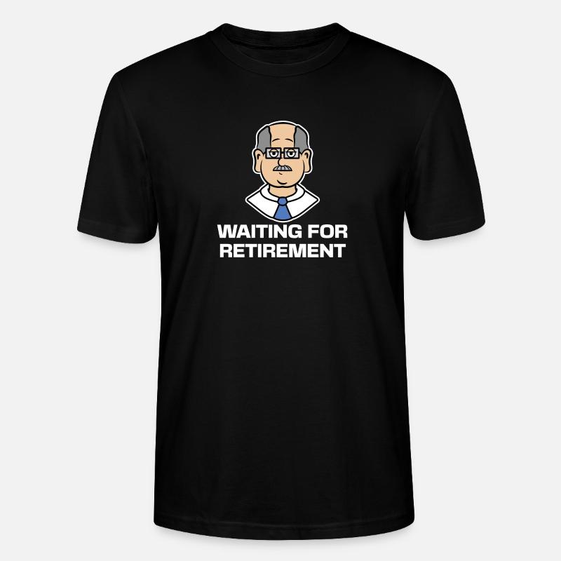 Pension Retraite Déclaration Pensionné Liberté - T-shirt bio CRAFTER Stanley Stella Unisexe - noir
