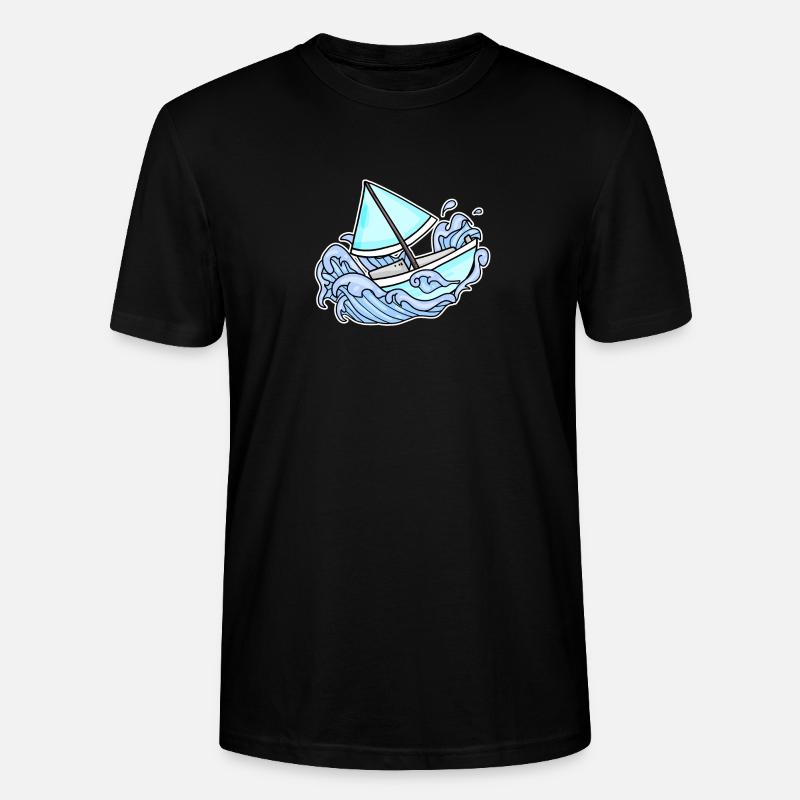 Segeln Segelboot Boot - Stanley/Stella Unisex Bio-T-Shirt CRAFTER - Schwarz