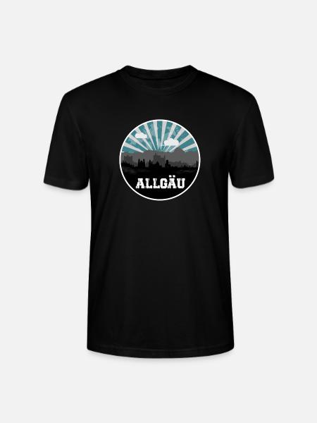 Allgäu Blue Hour Skyline - Stanley/Stella CRAFTER Unisex Organic T-Shirt - black