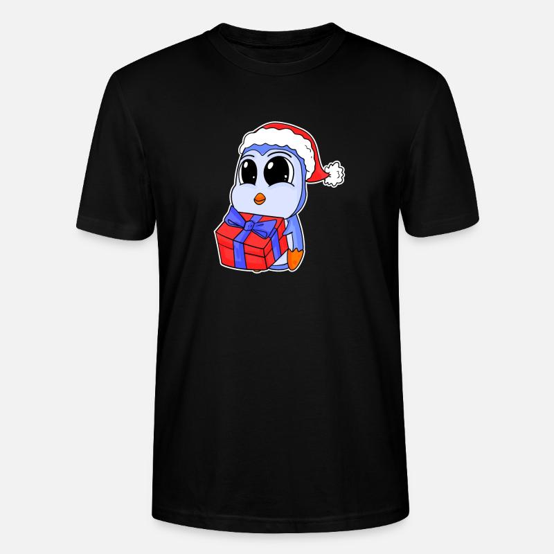 Bébé pingouin Noël - T-shirt bio CRAFTER Stanley Stella Unisexe - noir