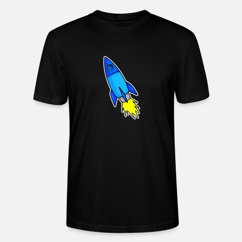Blaue Rakete - Stanley/Stella Unisex Bio-T-Shirt CRAFTER - Schwarz