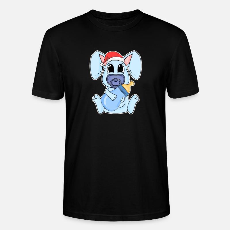 Lapin bébé Noël - T-shirt bio CRAFTER Stanley Stella Unisexe - noir