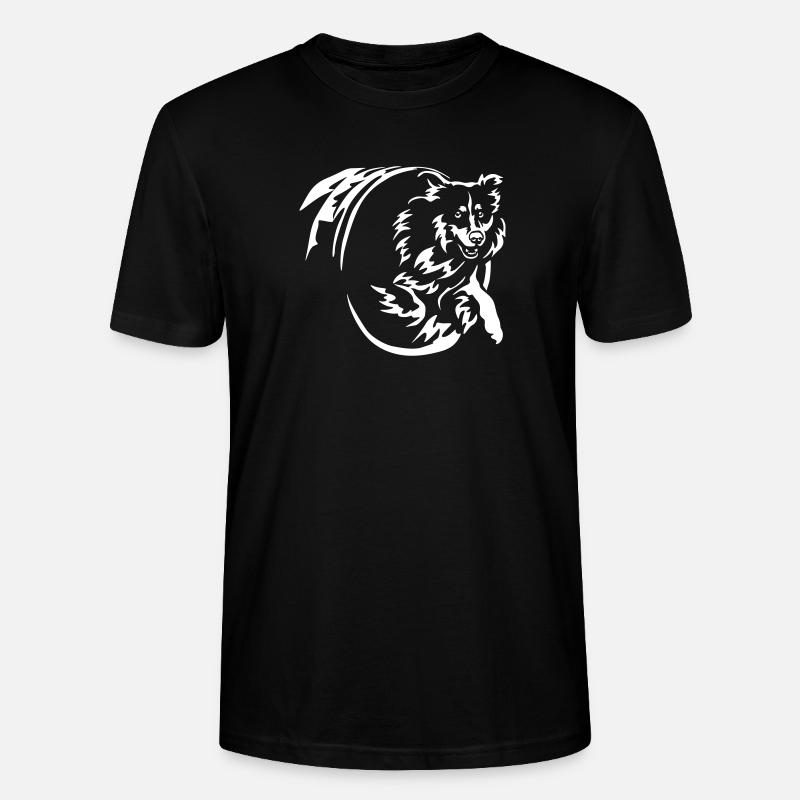 Berger Australien « Black Edition » - T-shirt bio CRAFTER Stanley Stella Unisexe - noir