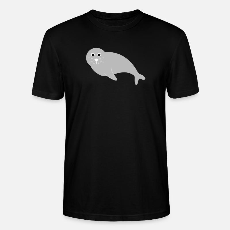 Sceaux, phoques, phoques, phoques animaux - T-shirt bio CRAFTER Stanley Stella Unisexe - noir