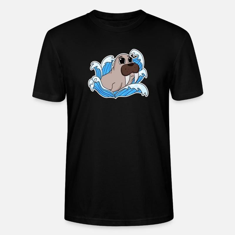 Walross Robbe - Stanley/Stella Unisex Bio-T-Shirt CRAFTER - Schwarz