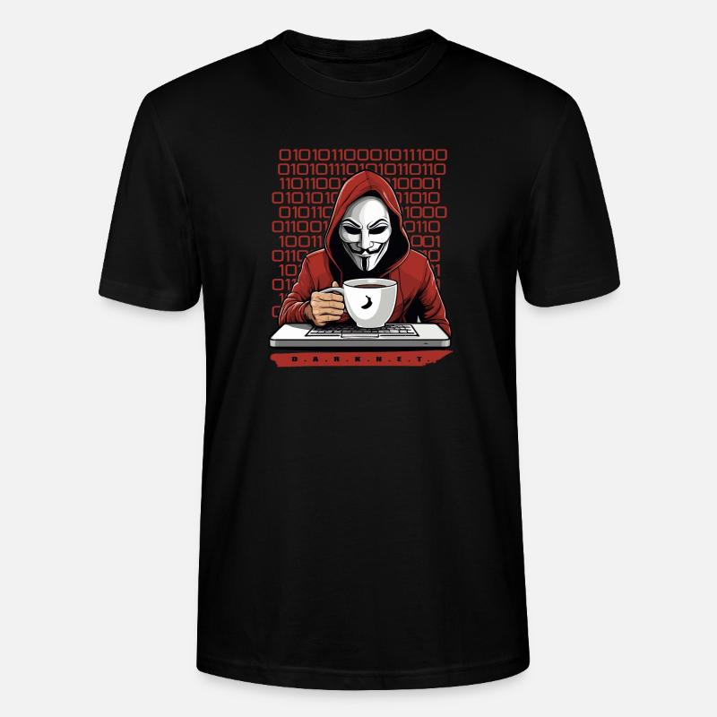 Anonymous Hacker - Stanley/Stella Unisex Bio-T-Shirt CRAFTER - Schwarz