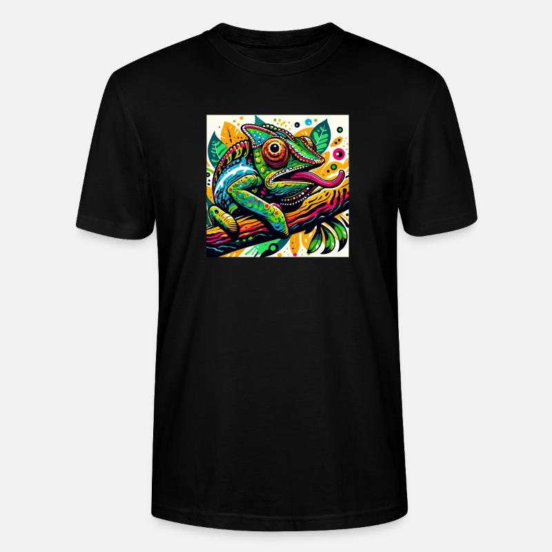 Caméléon - T-shirt bio CRAFTER Stanley Stella Unisexe - noir