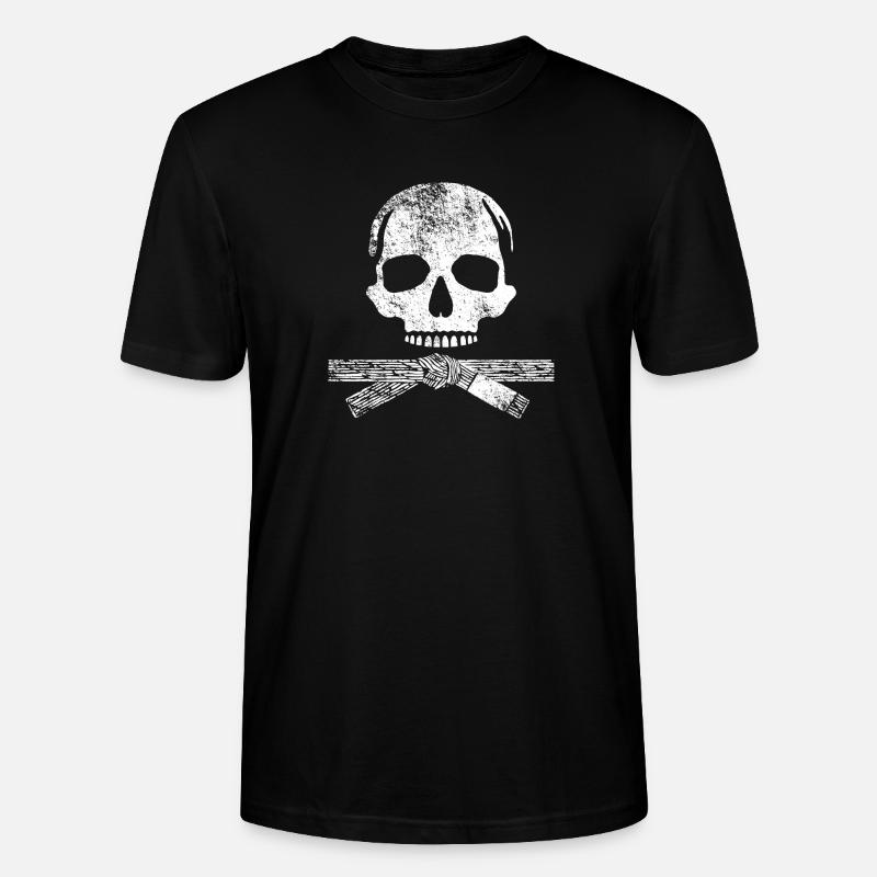 Kampfkunst Schädel - Stanley/Stella Unisex Bio-T-Shirt CRAFTER - Schwarz