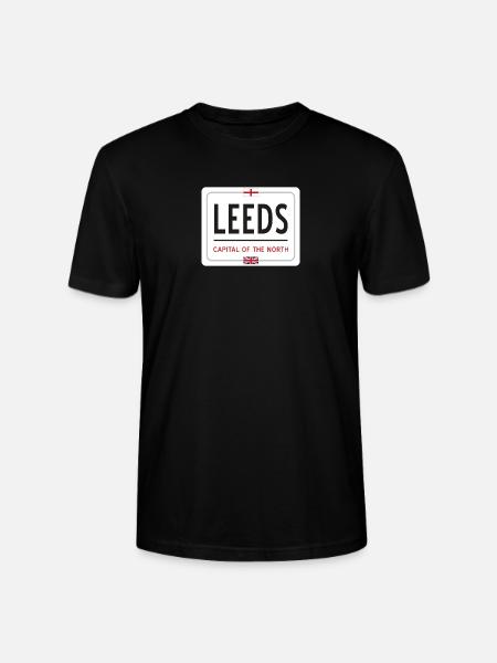 Leeds town sign - Stanley/Stella CRAFTER Unisex Organic T-Shirt - black