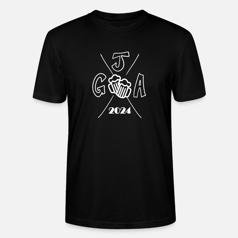 2024 Junggesellenabschied Crew Feier - Stanley/Stella Unisex Bio-T-Shirt CRAFTER - Schwarz
