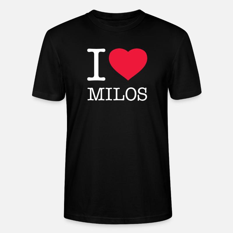 J’AIME MILOS Grèce - T-shirt bio CRAFTER Stanley Stella Unisexe - noir