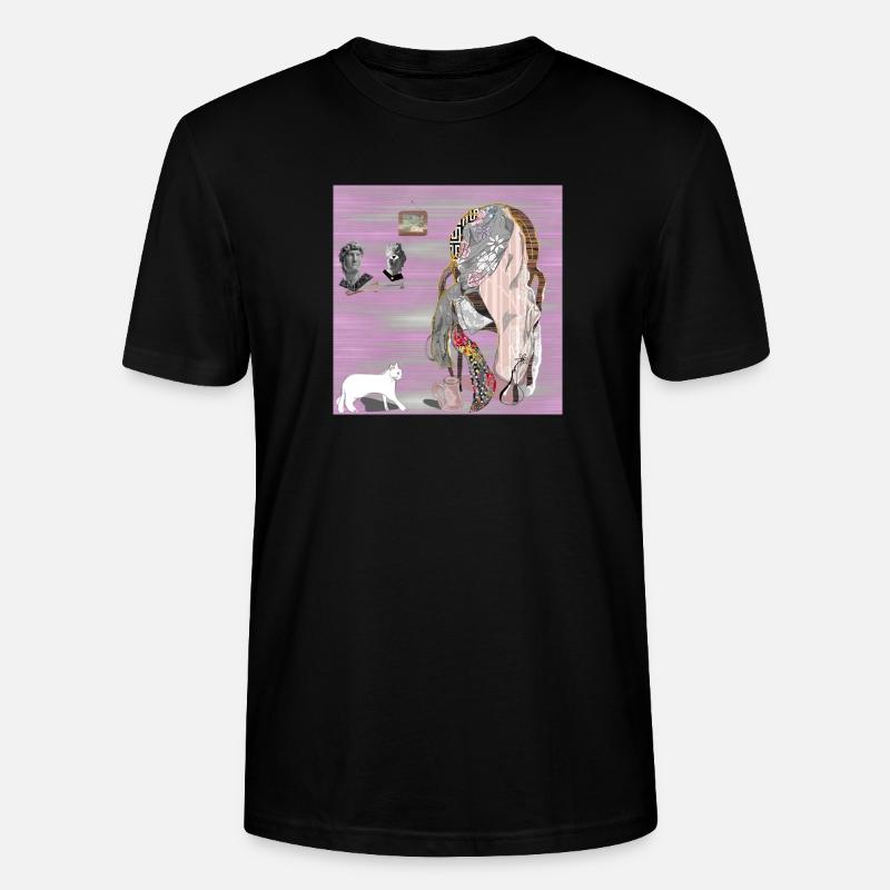 Chaise de Reflections Glitched - T-shirt bio CRAFTER Stanley Stella Unisexe - noir