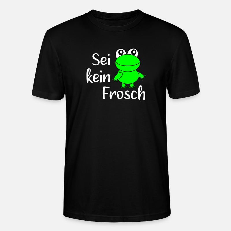 Fasching, Karneval, Kostüm, Frosch - Stanley/Stella Unisex Bio-T-Shirt CRAFTER - Schwarz