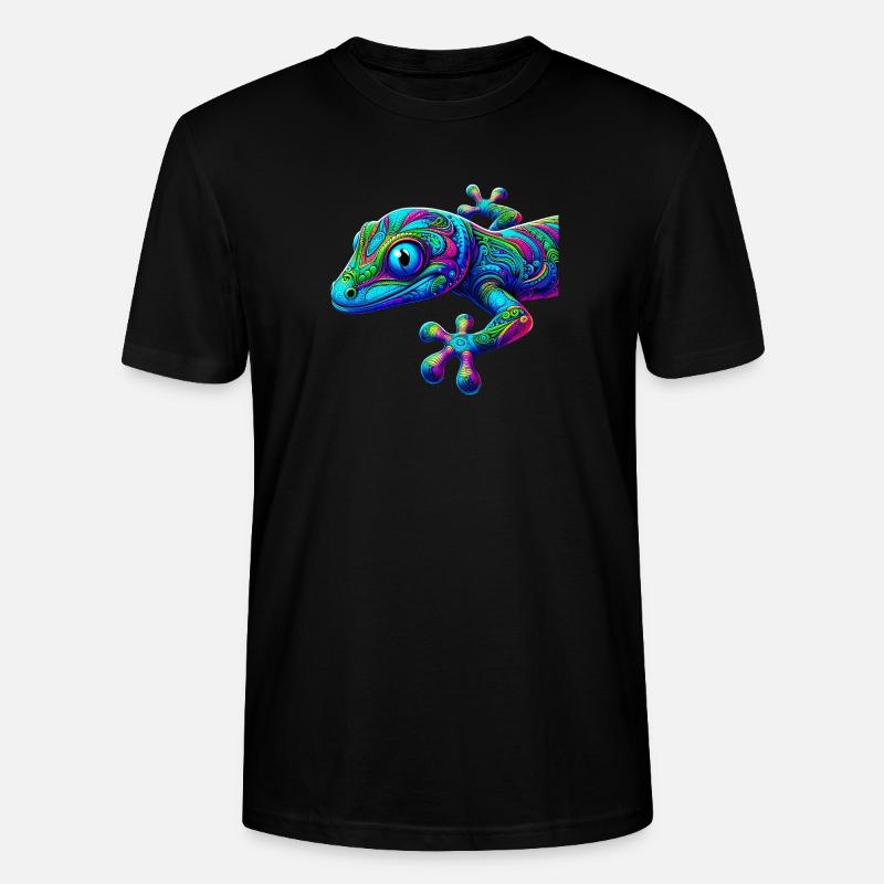 Gecko - Stanley/Stella Unisex Bio-T-Shirt CRAFTER - Schwarz