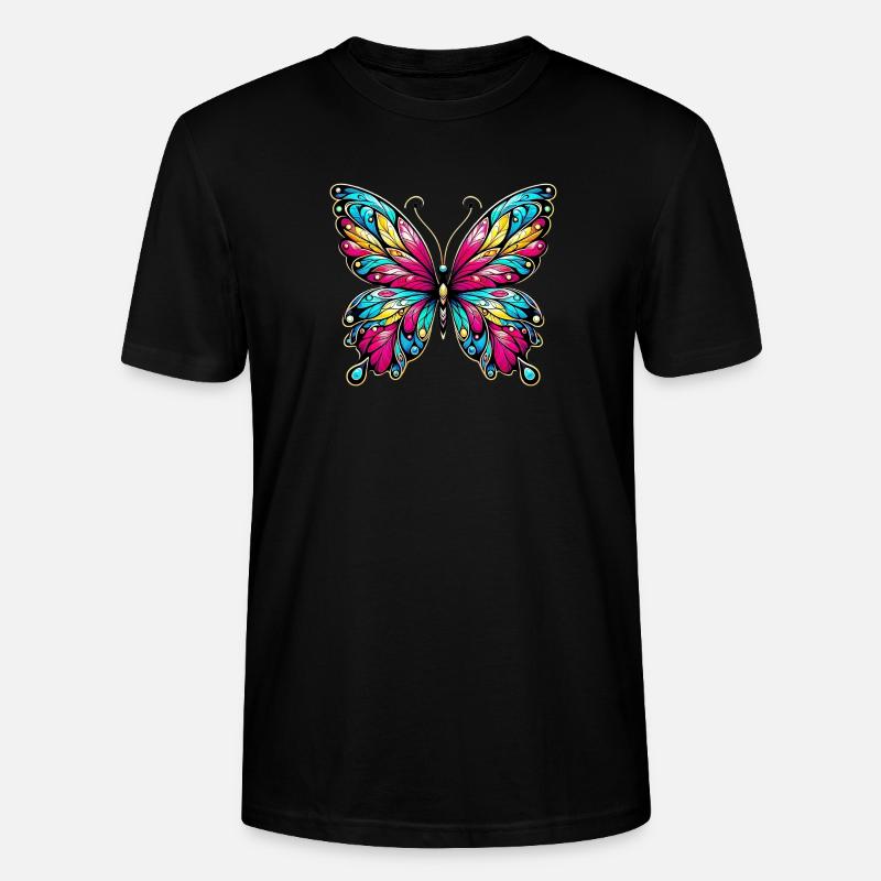 Papillon - T-shirt bio CRAFTER Stanley Stella Unisexe - noir